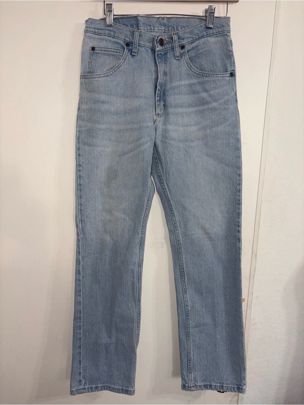 Wrangler Light Wash Men’s Straight Fit Denim Jeans 29x30